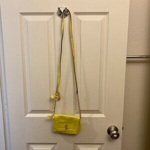 Vintage Juicy Couture Yellow Leather Shoulder Bag